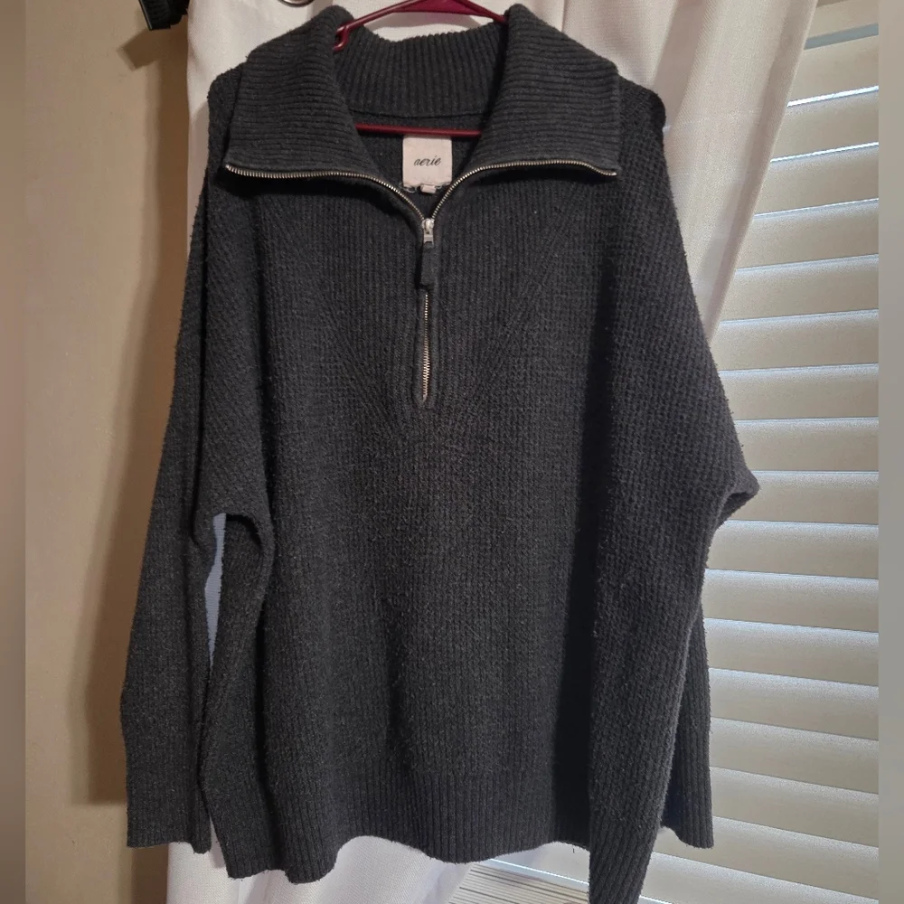 Aerie Half-Zip Soft Pullover - Picture 1 of 5